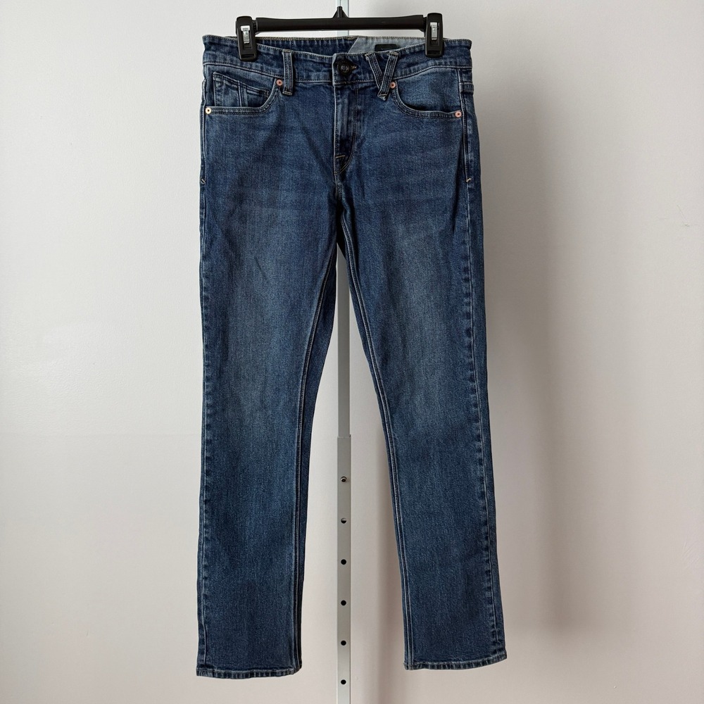 Volcom 30 Blue Jeans Vorta Slim Straight Denim Skater‎ Streetwear